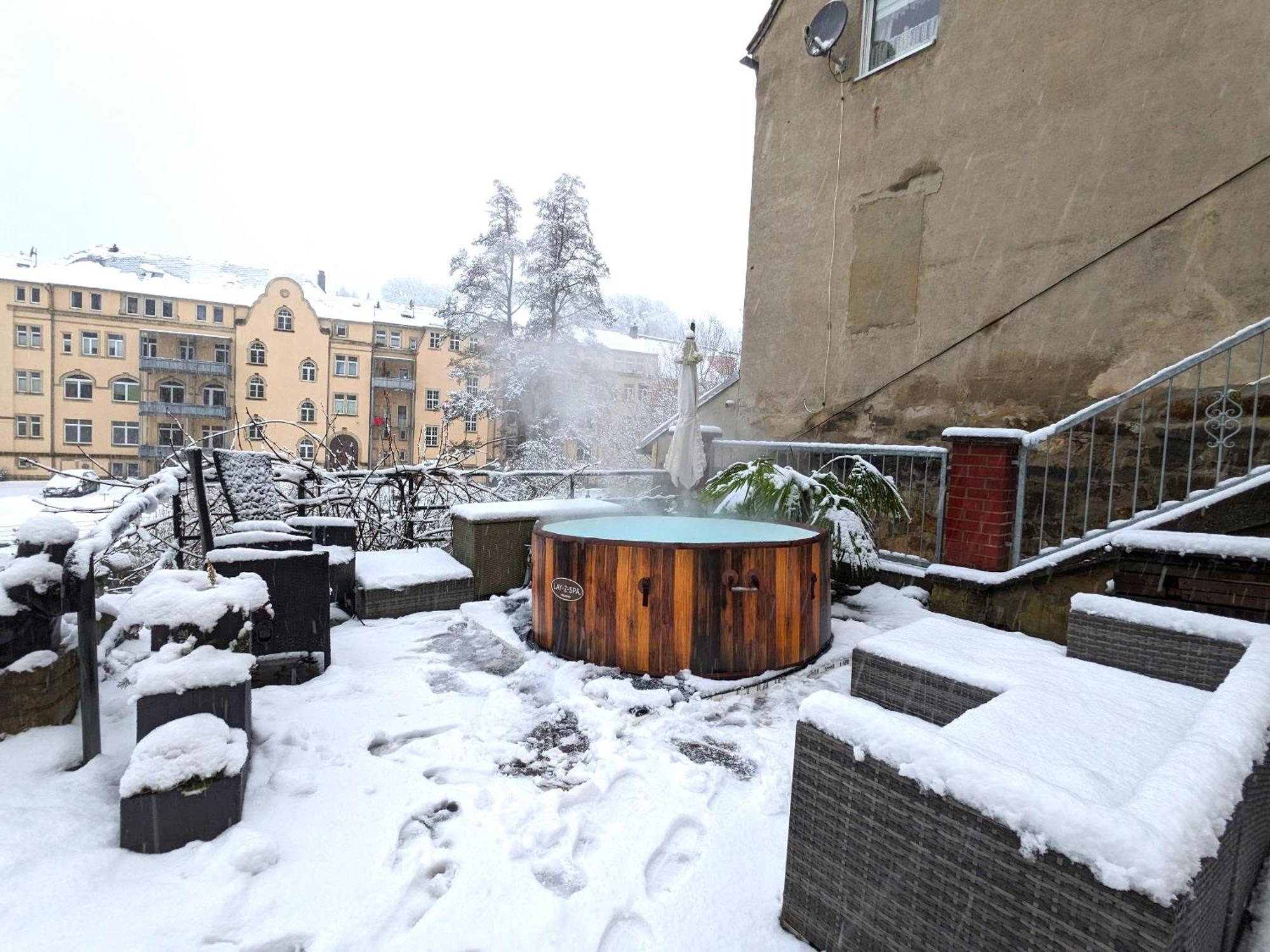 Hw2B - Urlaubsmagie - Wohlfuehlwohnung Mit Balkon, Pool, Sauna & Terrasse Sebnitz Zewnętrze zdjęcie
