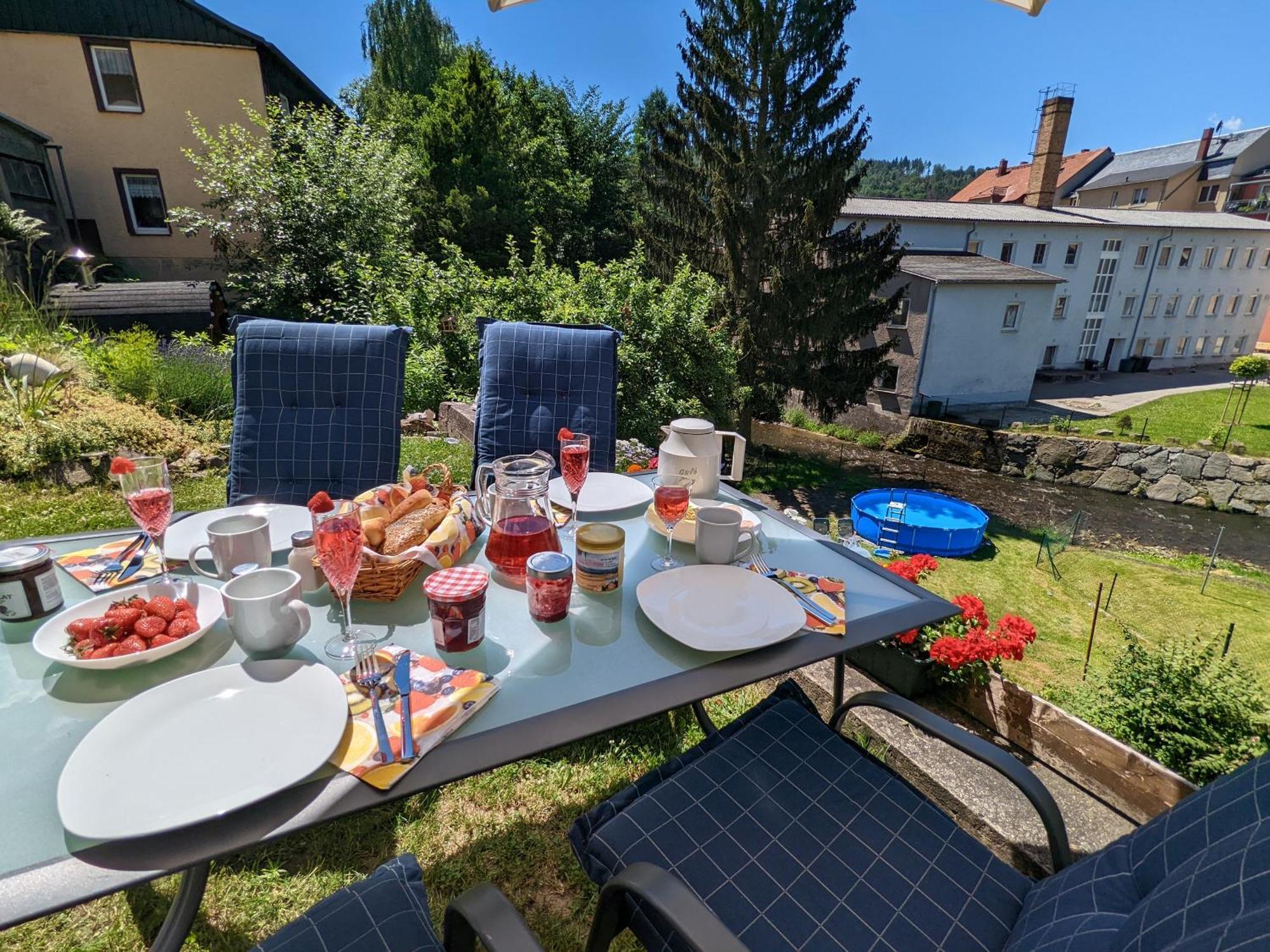 Hw2B - Urlaubsmagie - Wohlfuehlwohnung Mit Balkon, Pool, Sauna & Terrasse Sebnitz Zewnętrze zdjęcie
