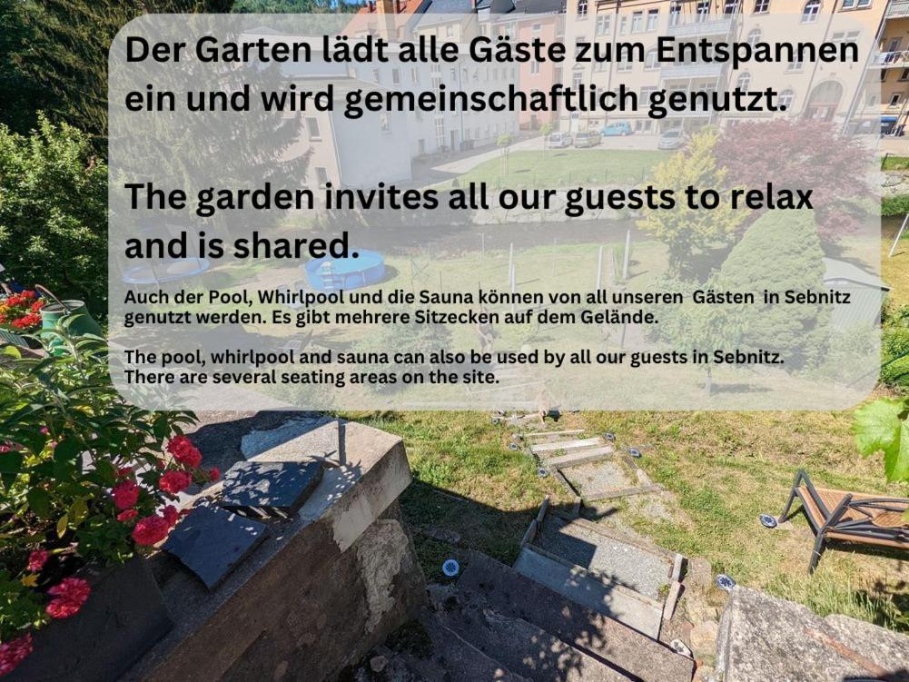 Hw2B - Urlaubsmagie - Wohlfuehlwohnung Mit Balkon, Pool, Sauna & Terrasse Sebnitz Zewnętrze zdjęcie